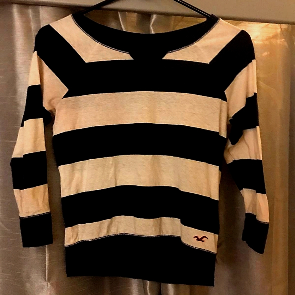 Striped Hollister long sleeve shirt